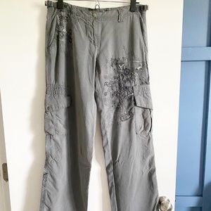 Da-Nang charcoal cargo pants, Size S